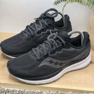 Saucony Ride 14 Women's Size 9 Black  Casual Comfort Shoes Running Walking